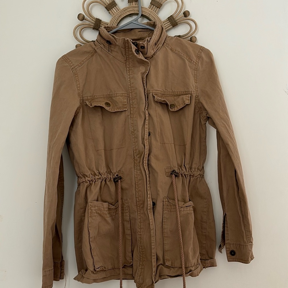 Charlotte Russ tan  Jean jacket